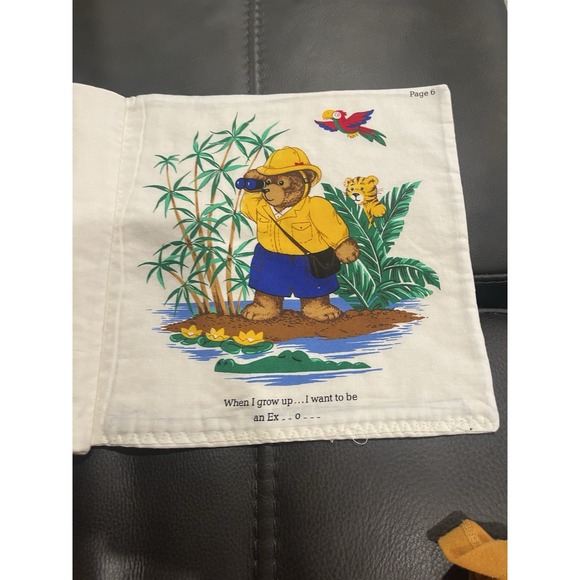 When I Grow Up I Want To Be Pillow Book 2 Sew Childs Teddy Bears Cranston Print - Picture 7 of 8